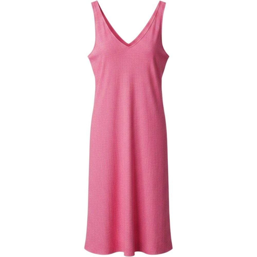 Lilly Pulitzer Hot Pink Florin Linen Sleeveless V-Neck Midi Shift Dress Womens L